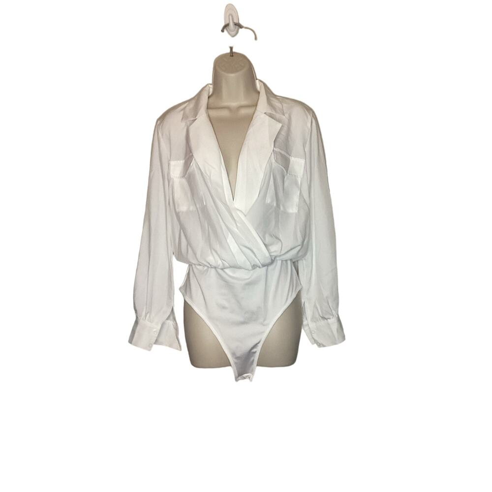 white blouse body suit